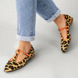 Lulu | Leopardí Print T-Bar Topánky