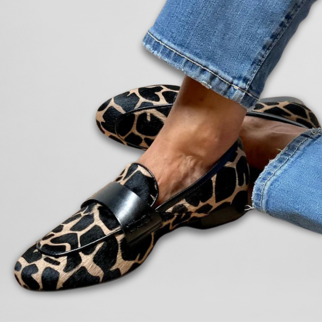 Katie | Ortopeedi leopardimustriga loafer