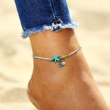 Stars and Shells with Natural Kamene Anklet