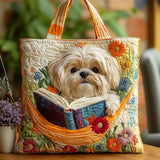 Hicrafted Shih Tzu Torba s Book i Flowers