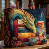 Ručno rađena Dragon Shoulder Torba s Books i Mugs