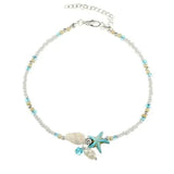 Stars and Shells with Natural Kamene Anklet