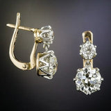 European and American cubic zirconia náušnice