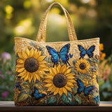 Ručno rađena Torba s Sunflowers i Blue Butterflies