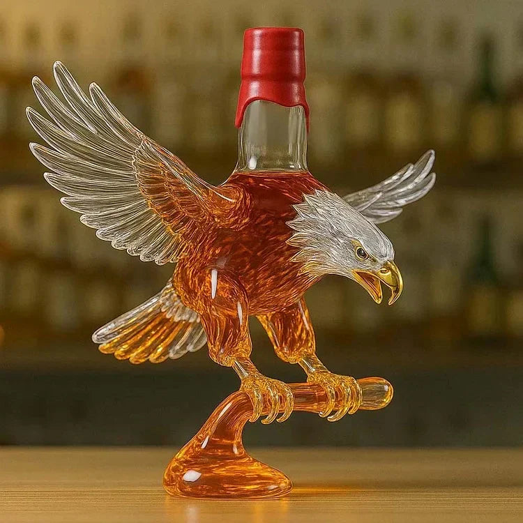 Boca vina s dizajnom orla i bijele glave