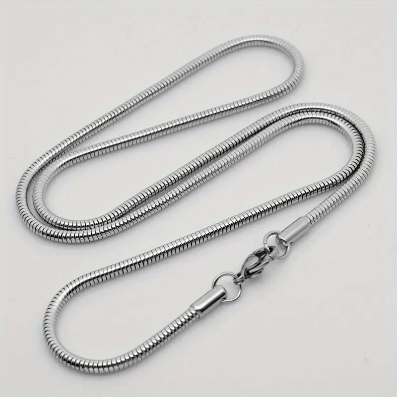 Minimalistické-style braided stainless steel ogrlica