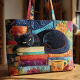 Ručno rađena Chat Noir torba s books i mugs