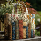 Hicrafted Matelassé Torba: Books i Flowers