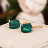 Mila emerald náušnice