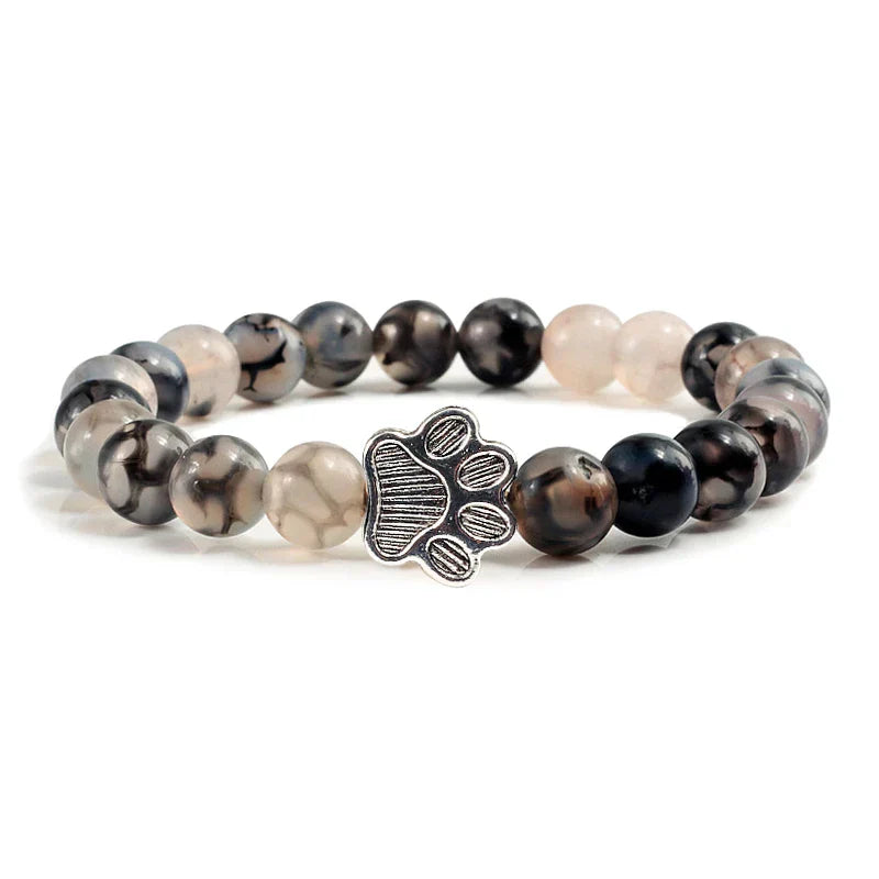 Footprint Beads Náramok - Natural Kameň Design