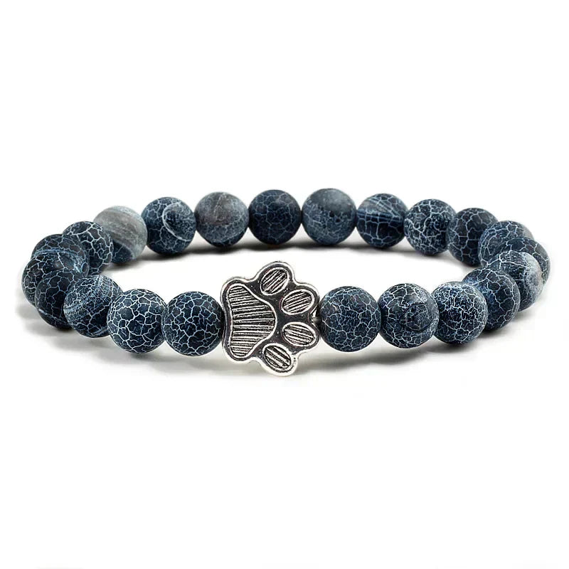 Footprint Beads Náramok - Natural Kameň Design