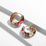 Luxusné Black Kvetinové Earring