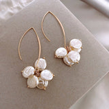 Elegantné earring with a perlové and krištáľové