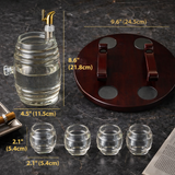 Boca viskija - Barrel Set s Glasses