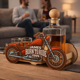 Motorcycle Set s Glasses i Boca viskija