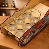 Motorcycle Set s Glasses i Boca viskija