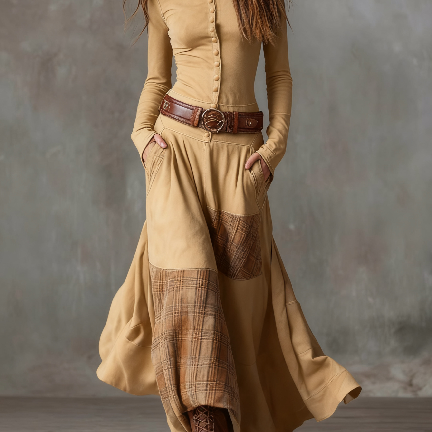 Jada | Maxi šaty with belt