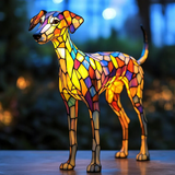 Vitraaž, inspireeritud whippet'ist