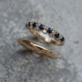 Elegantné Blue Vintage Zircon Prsteň Set