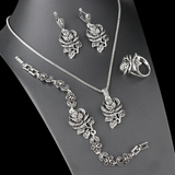 Elegantné Strieborný Set with Zircon