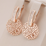 Elegantné zlatý mandala earring