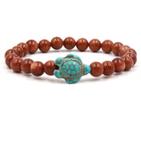 Exkluzívne bracelets in the shape of turtles with natural kamene
