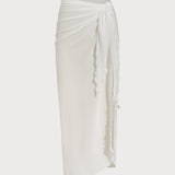 Sukňa Midi s obalom Off White